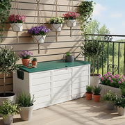 Large Outdoor Storage Box Garden Patio Plastic Chest Lid Container Multibox Shed
