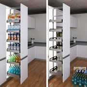 6 TIERS 300MM/400MM KITCHEN CABINET LARDER PULL OUT SOFT CLOSE UNIT 1850-2150MM