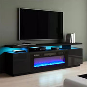 70inch TV Stand Cabinet With Electric Fireplace Unit With LED 12Colour Furniture