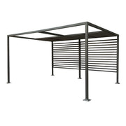 RETRACTABLE PERGOLA GAZEBO CANOPY METAL ROWLINSON FLORENCE GARDEN SHELTER 4x3