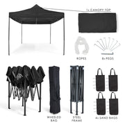 All Seasons Gazebos 3mx4.5m Heavy Duty Fully Waterproof Pop Up Gazebo