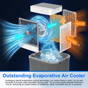Portable Air Conditioner 32L Cooler Cooling Fan Humidifier Evaporative Cool