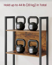 Rustic Wood Bookcase Bookshelf 5 Tier Industrial Storage Display Shelving