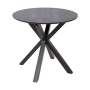 80cm Round Dining Table Set with 2 Dining Chairs Modern Kitchen Table and Chairs