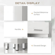 High Gloss doors Bathroom Tallboy Free Standing Cabinet Tall Storage Cupboard