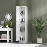 190cm High Gloss Slimline Bathroom Tallboy Free Standing Cabinet Tall Storage