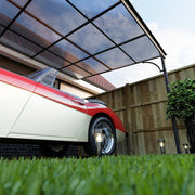 3.0x3.6m (10x12') Aluminium Gazebo - Lean-to Pergola Carport, Polycarbonate Roof