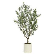 Beaumont Designs Artificial Olive Tree 6.5ft Faux Plant French Crock Pot