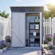 5x3 FT Metal Garden Shed, Ventilated Tool Storage, Weatherproof Lockable Unit UK