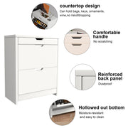 Shoe Rack Shoes Storage Cabinet Wooden Stand Cupboard 3 Compartment Organiser