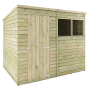 8x6 Wooden Garden Shed Overlap Pent Single Door Windows Storage 8ft 6ft Waltons