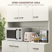 Freestanding Kitchen Cupboard, Storage Cabinet with Doors Refurbished