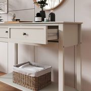 Large 2 Drawer Sideboard Console Table - Rowley Pale Cream Range