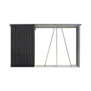 9 x 3.5ft Garden Lockable Bicycle Storage Bike Tool Box Shed Outdoor Log Shelter
