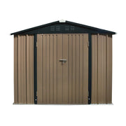 Storage Garden Shed Apex Roof Free Foundation Tool Box With Base 6X8FT