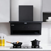 Angled Cooker Hood 90cm Chimney Cooker Hood & 900m³/h Strong Suction, LCD Touch