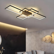 Pendant Lamp Ceiling Lights Room Chandelier Living Light Black Frame with Remote