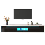 180cm Wall Mounted TV Unit Cabinet Floating TV Stand High Gloss LED Lights
