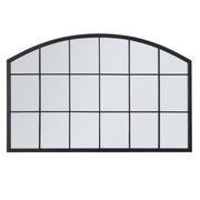 Large Arched Window Garden Décor Mirror Wall Mounted Metal Indoor Outdoor Decor