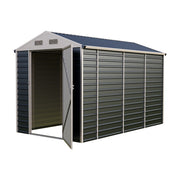 Garden Metal Shed Storage Tools Shed 6x4.2/8.2/10ft Waterproof with Door & Vents