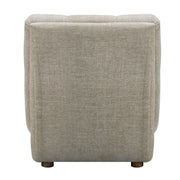 Winslow Beige Fabric Accent Chair Hardwood Legs Living Room Prospera Home