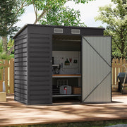 6x4ft Outdoor Storage Garden Shed Large Tool Utility Organizer House W/ DoorVent