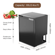 DC 240V 12V 24V CAMPERVAN FRIDGE FREEZER 65L COMPRESSOR MOTORHOME BOAT