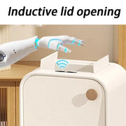 Automatic Sensor Trash Can Nordic Modern Luxury Waste Bin Kitchen Bathroom Smart Litter Bin Indoor Anti Odor Dustbin with Lid