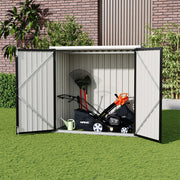 Outdoor Garden Storage Shed Bike Metal Pent Tool Shed House Bin Park 2-4 Bicycle