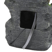Multi-Tiers Rock LED Water Feature Garden Fountain Solar Powered Outdoor Statues