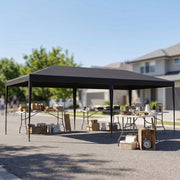 6m x 3m Garden Gazebo Marquee Canopy Party Tent Canopy Patio Dark Grey