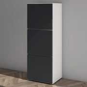 Shoe Storage Cabinet Wooden Shoe Rack Space-saving 3 Units 6 Tiers Many Colors