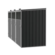 Triple Wheelie Bin Storage Metal Store Cover Garden Rubbish Dustbin 3 Shed Cabin