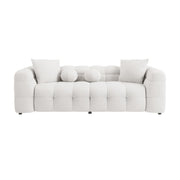 Cream Boucle 3 Seater Cloud Sofa - Alessia ALS001