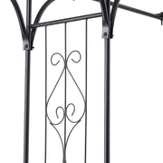2M Garden Arch Metal Archway Gate Rose Vine Plants Climbing Trellis Heavy Duty