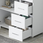 Under Sink Cabinet Bathroom Basin Unit Cupboard Storage Furniture & Shelf White