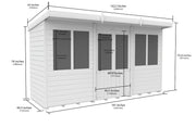 Total Sheds Pent Summer House Various Sizes Pressure Treated UK Manufactured