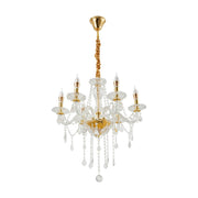 Marie Therese Chandelier Ceiling 6 Light Crystal Effect Lamp with Free LED Bulbs