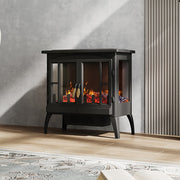 2000W Electric Fireplace Realistic Log Burning Flame Effect Stove Fire Heater UK