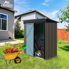 5 X 3FT Metal Garden Shed Outdoor Storage Shed House Box Pent Roof Lockable