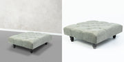 Large Square Footstool Coffee Table Upholstery Fabric Footstools Matching Button