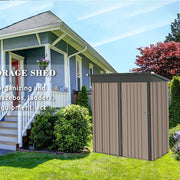 5 x 3ft Garden Lockable Bicycle Storage Bike Tool Box Shed Outdoor Garbage Bin
