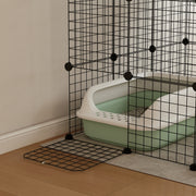 Large Cat Cage, Indoor Cat Enclosure, Four-Tier Cat Playpen with Hammock, Ramps