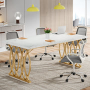Tribesigns Executive Desk, Modern Large Office Computer Desk Conference Table