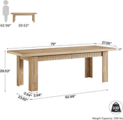 200cm Extra Long 2 Person Desk, Modern Double Computer Desk for Home Office