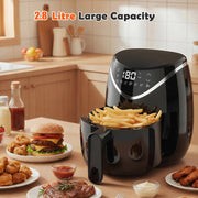2.8L Mini Air Fryer 800W Low Fat Oil free Healthy Oven Frying Kitchen Cooker