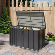 Extra Large 400Ltr Garden Cushion Storage Box Waterproof Patio Deck Chest w/ Lid