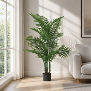 6FT Artificial Palm Tree IndoorTall Faux Tree Lifelike Leaves Tropical Areca