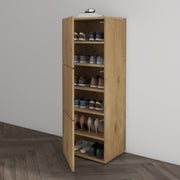 Shoe Storage Cabinet Wooden Shoe Rack Space-saving 3 Units 6 Tiers Many Colors