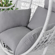 Egg-Shaped Hanging Chair Cushion Seat Garden Patio Swing Hammock Seat Chair Pad